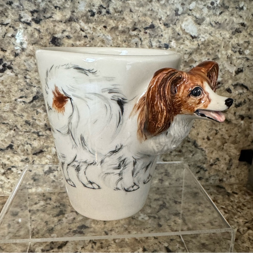 Blue Witch Papillon Gift, Coffee Mug Handmade, 8oz NWOT, made in taiwan, ceramic - Picture 2 of 6